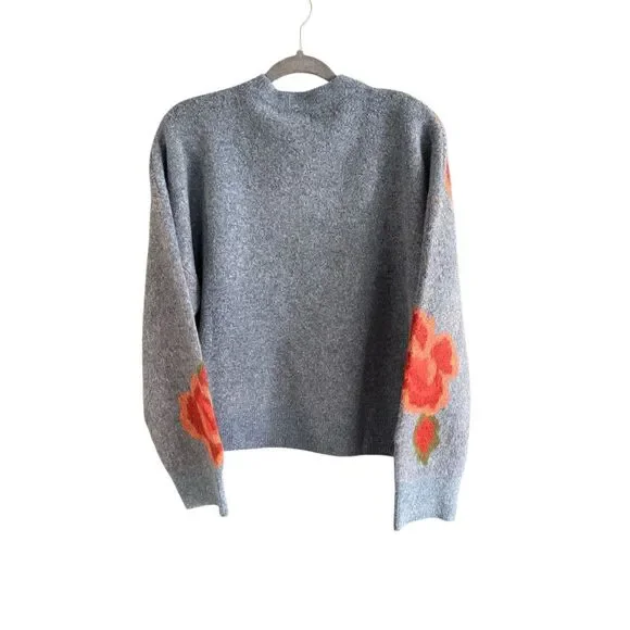 Natural Life Womens Blue Rosie Jacquard Wool Blend Pullover Sweater Size Large - Picture 4 of 9